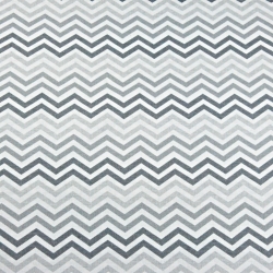 Baumwolle 100% Zickzack MIDI grau-grafit  