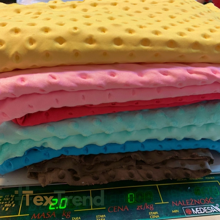 Minky MIX Stoffreste, Endstücke - 10kg  