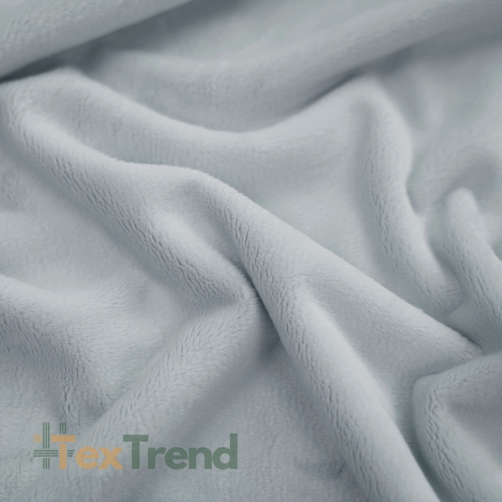 Minky glatt Premium hellgrau (Glacier Gray)  