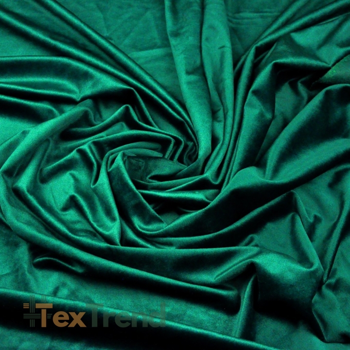 Polyester Samt flaschengrün  