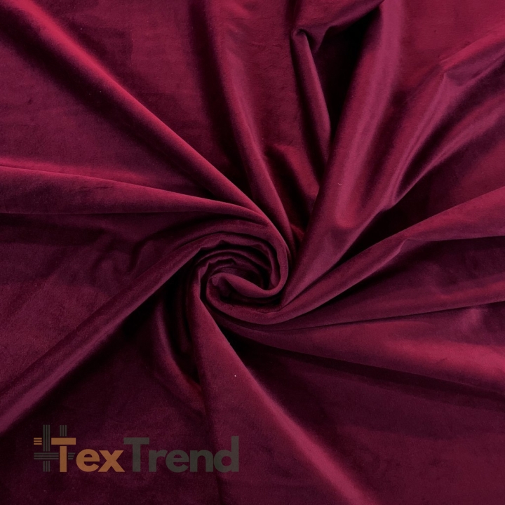 Polyester Samt bordeaux  