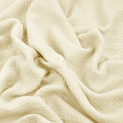 Baumwoll-Musselin Double Gauze ecru (Cloud Dancer)  