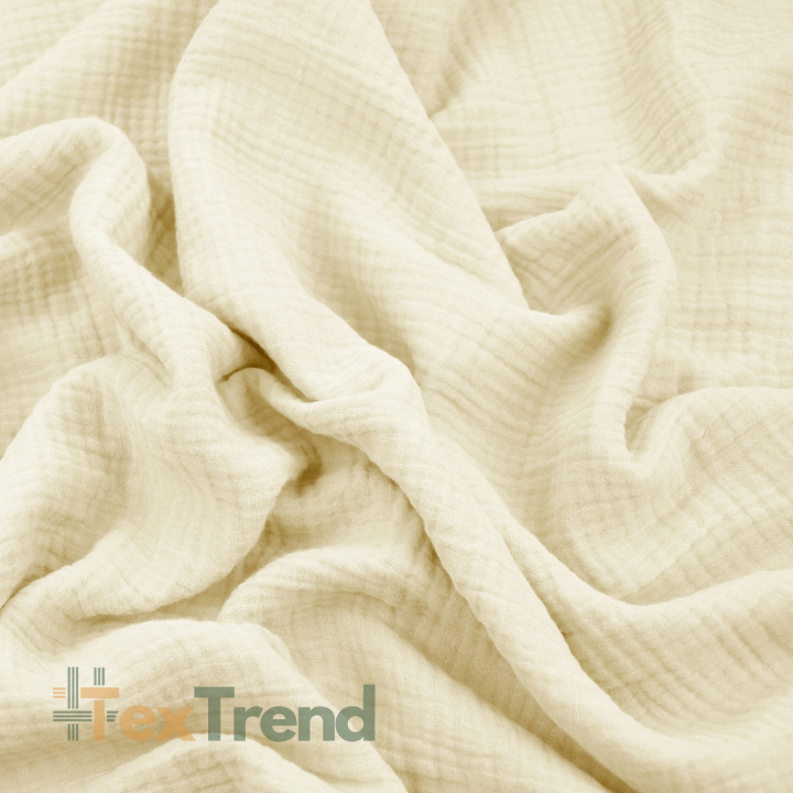 Baumwoll-Musselin Double Gauze ecru (Cloud Dancer)  