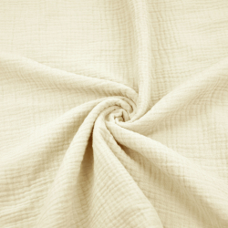 Baumwoll-Musselin Double Gauze ecru (Cloud Dancer)  