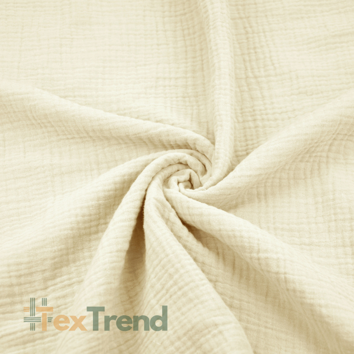 Baumwoll-Musselin Double Gauze ecru (Cloud Dancer)  