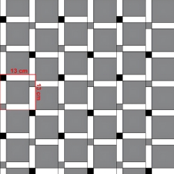 Baumwolle 100% Karomuster in Zigarettenpapier grau  