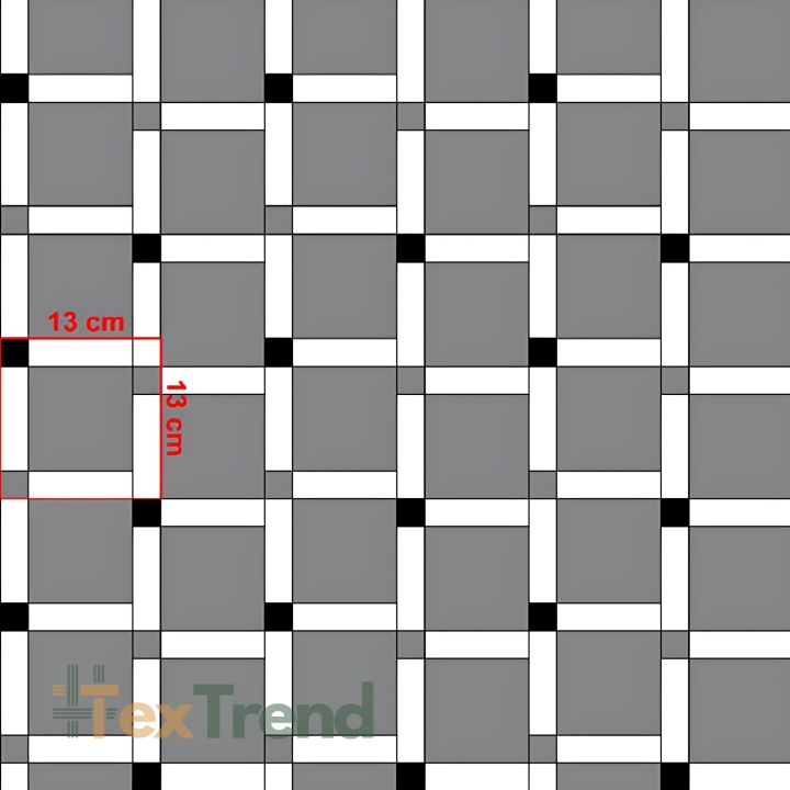 Baumwolle 100% Karomuster in Zigarettenpapier grau  