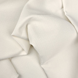 Tischdeckenstoff fleckenabweisend ecru - Leinenmuster  