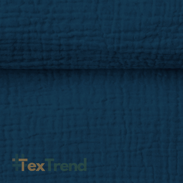Baumwolle Musselin double gauze navy (Poseidon)  