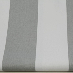 Baumwolle 100% Streifen 6cm weiß-grau  