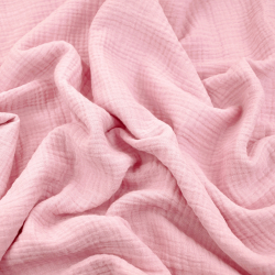 Baumwoll-Musselin Double Gauze hellrosa (Strawberry cream)  