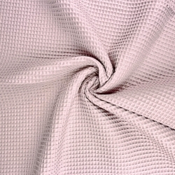 Baumwolle Waffel dunkel-schmutzig rosa  