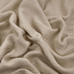 Baumwolle Musselin Double Gauze beige (Bleached Sand)  