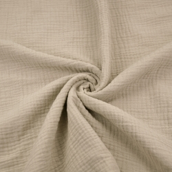 Baumwolle Musselin Double Gauze beige (Bleached Sand)  
