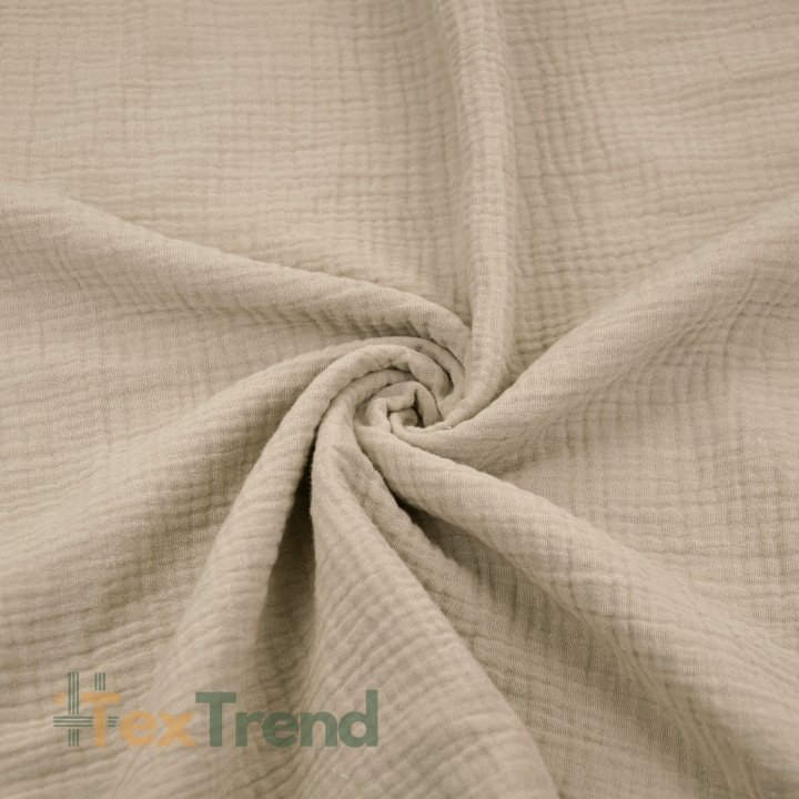 Baumwolle Musselin Double Gauze beige (Bleached Sand)  