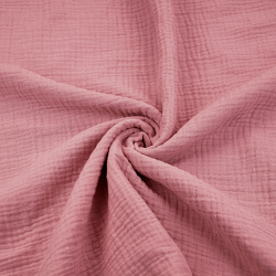Baumwolle Musselin Double Gauze schmutzig rosa (foxglove)  
