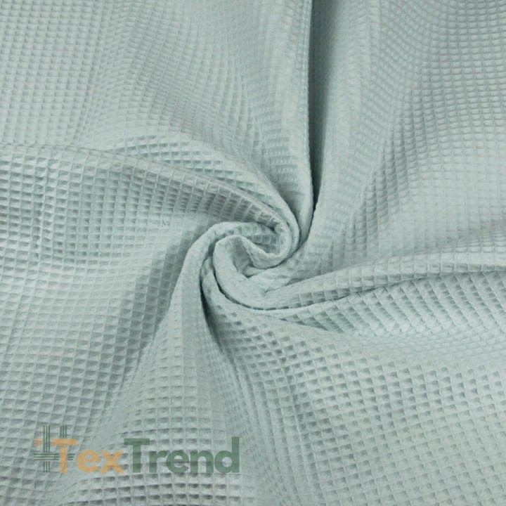 Dunkelminzfarbener Baumwollwaffel  