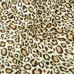 Baumwolle 100% Leopardenmuster beige-braun  