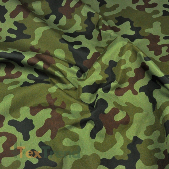wasserdichte Stoffe Camouflage grün-braun  