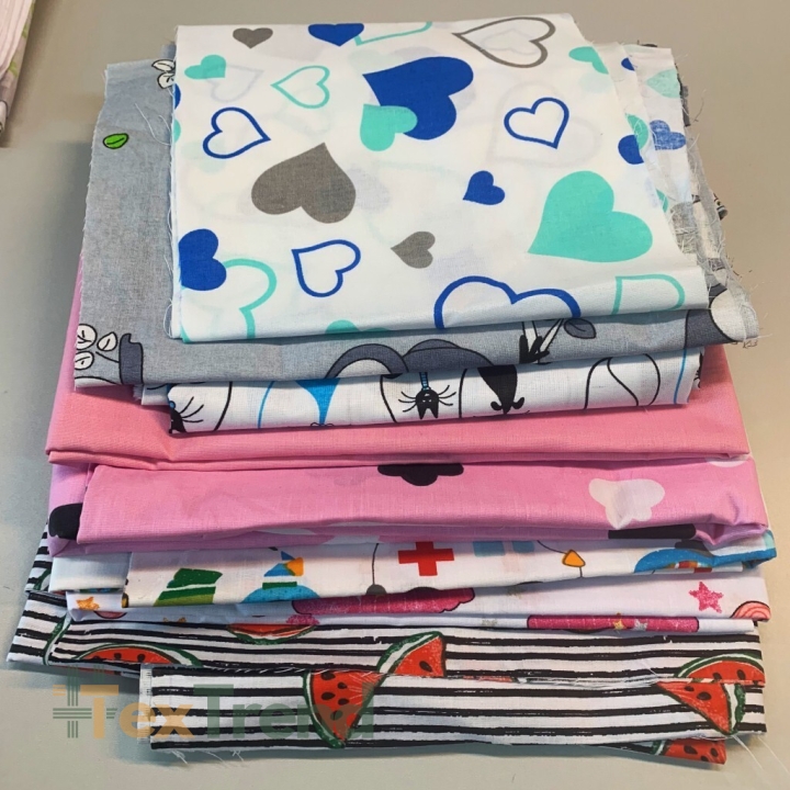 Stoffreste Baumwolle, Endstücke - 10kg  