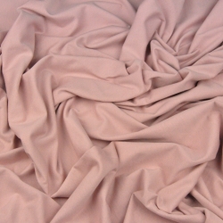 Jersey Stoff einfarbig schmutzig rosa  
