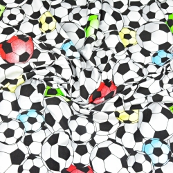 Jersey-Stoff mit 3D-Bällen  