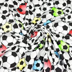 Jersey-Stoff mit 3D-Bällen  