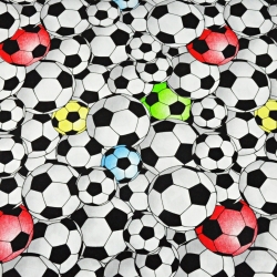 Jersey-Stoff mit 3D-Bällen  