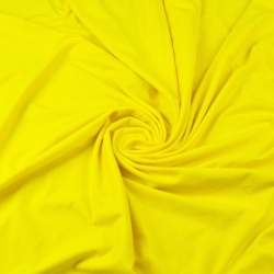 Jersey Stoff einfarbig gelb  