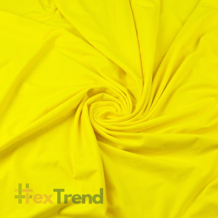 Jersey Stoff einfarbig gelb  