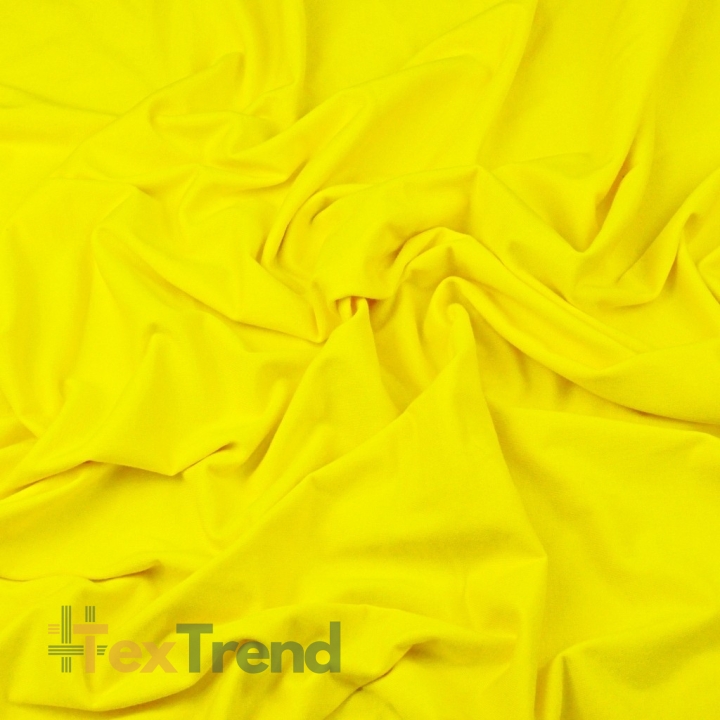 Jersey Stoff einfarbig gelb  