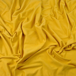 Jersey Stoff einfarbig senfgelb  