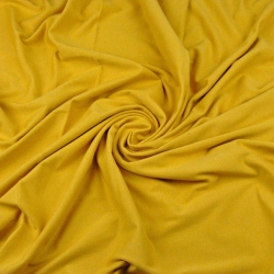 Jersey Stoff einfarbig senfgelb  