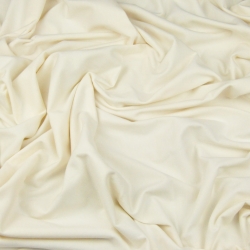 Jersey Stoff einfarbig ecru  