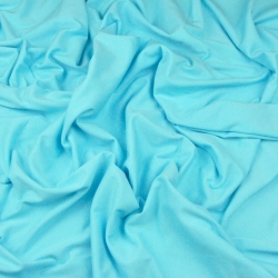 Jersey Stoff einfarbig helltürkis  