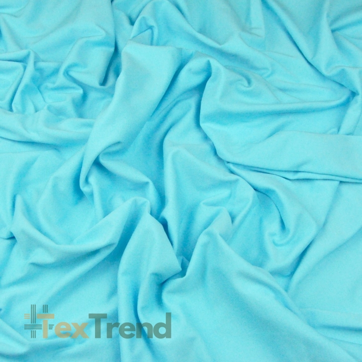 Jersey Stoff einfarbig helltürkis  
