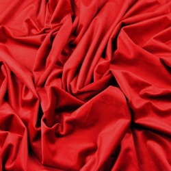 Polyester Samt rot  