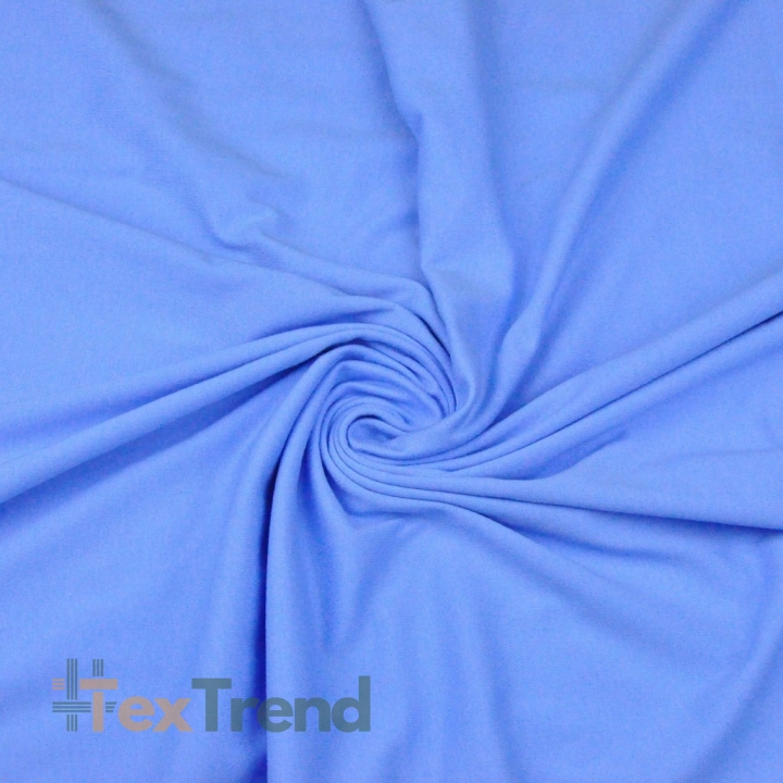 Jersey Stoff einfarbig blau  
