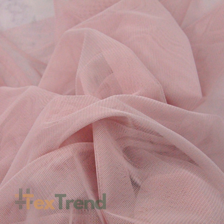 Tüll Bekleidungsstoff schmutzig rosa weich  