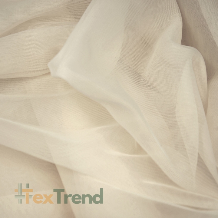 Tüll Bekleidungsstoff weich - beige  