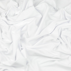 Jersey Stoff einfarbig weiß  