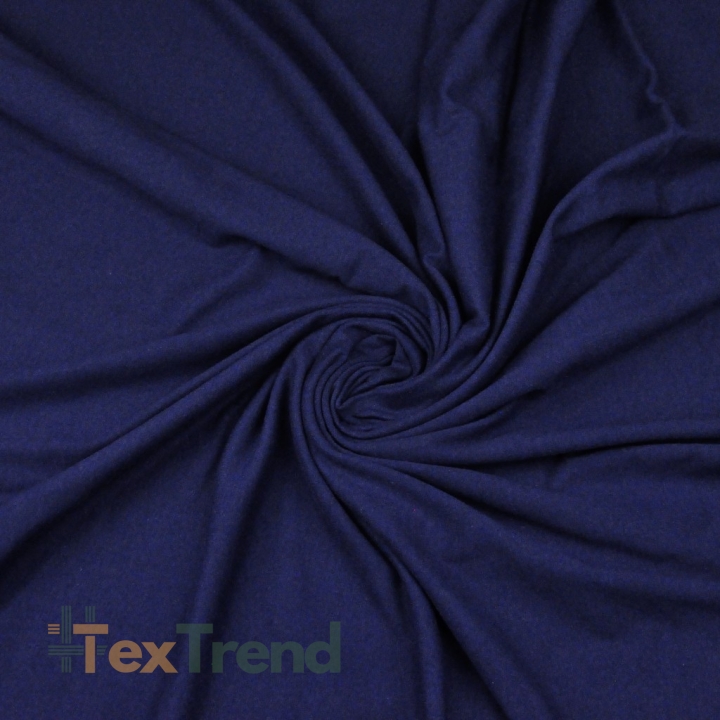 Jersey Stoff einfarbig dunkelblau  