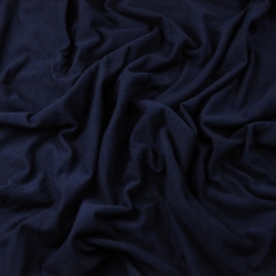 Sweatshirtstoff Loop - einfarbig dunkelblau - 280g  