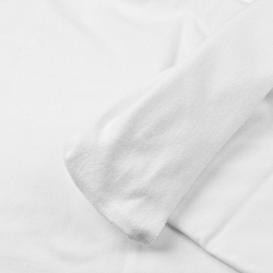 Sweatshirtstoff Loop - einfarbig weiß  