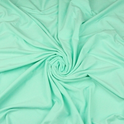 Einfarbiger Jersey-Stoff in Mint  