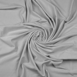 Einfarbiger Jersey-Stoff in Grau  
