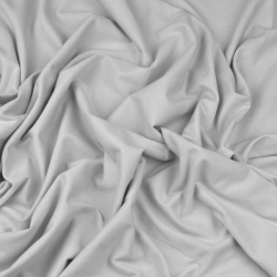 Einfarbiger Jersey-Stoff in Grau  