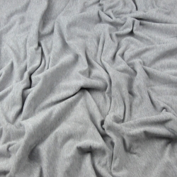 Sweatshirtstoff Loop - hellgrau meliert - 280g  