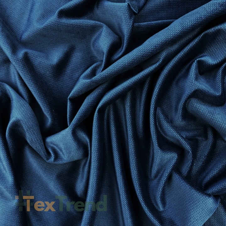 Samt glatt dunkelblau (Navy)  