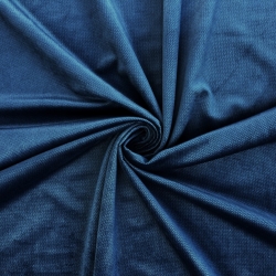 Samt glatt dunkelblau (Navy)  